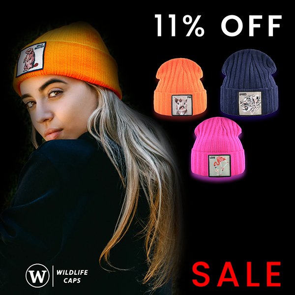 Wildlife Caps ad